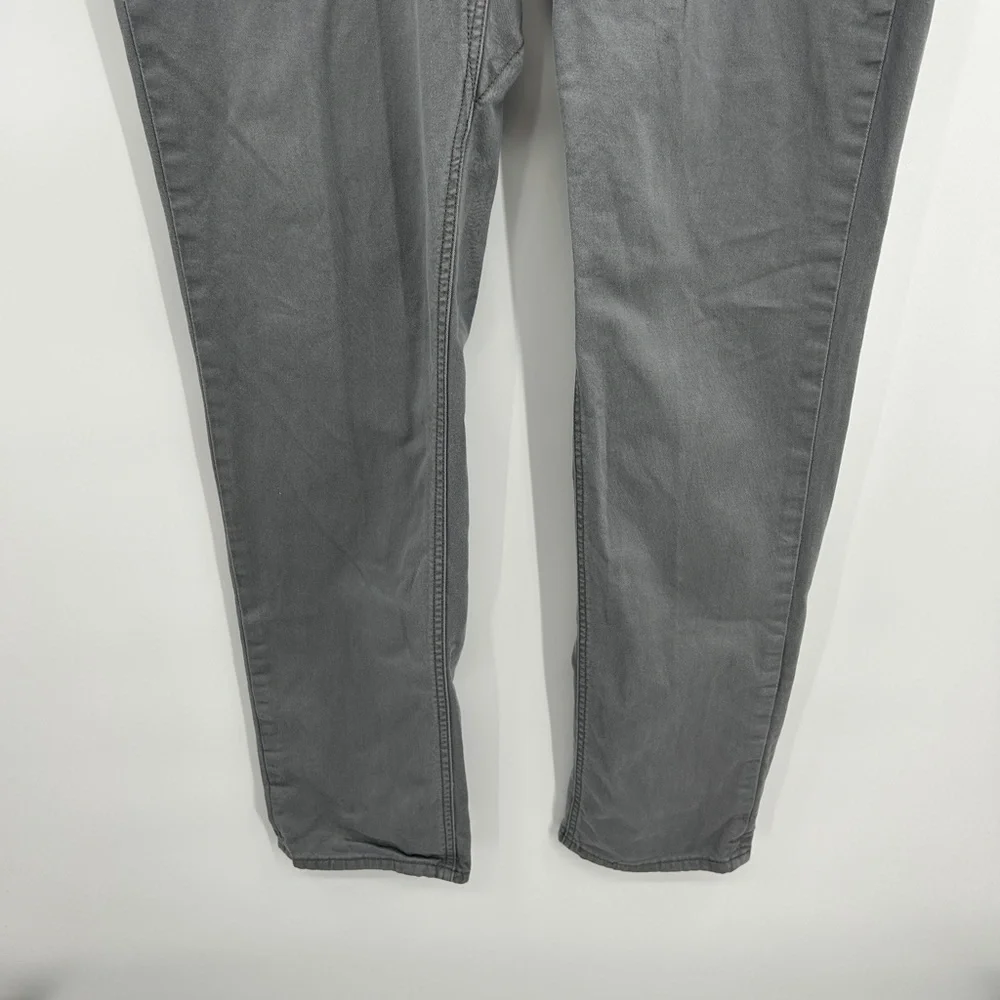 LEVI'S Men's 511 Gray Slim Fit Stretch Casual Jeans Size 36 x 34